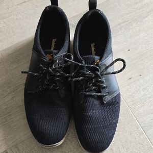 Timberland Men's Black Knit Lace-Up Sneakers